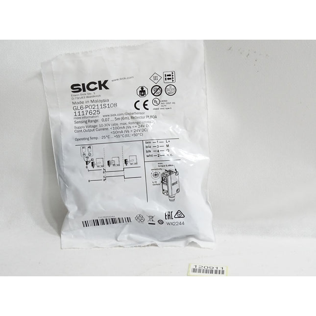 Sick Photoelectric Sensor 1117625 GL6-P0211S108 / Neu OVP