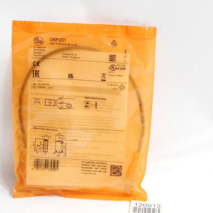 Ifm electronic Reflexlichtschranke O6P201 O6P-FPKG/0,30m/US / Neu OVP