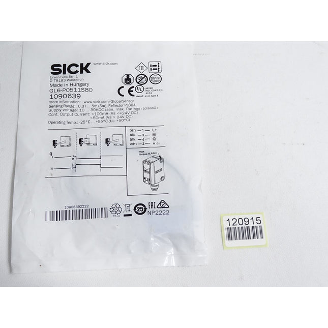 Sick Reflexions-Lichtschranke 1090639 GL6-P0511S80 / Neu OVP