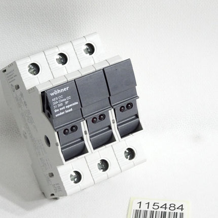 Wöhner Fuseholder 34DX UL4248-4  AES CC 30A 31300 3P - Maranos.de