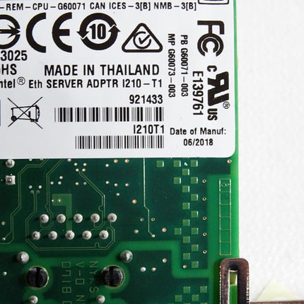 Intel KCC-REM-CPU-G60071 Ethernet Server Adapter I210-T1 - Maranos.de