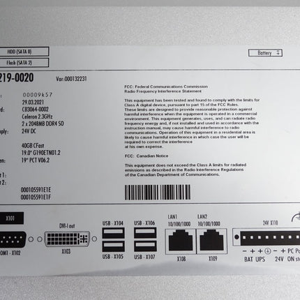 Beckhoff Multitouch-Einbau-Panel-PC CP2219-0020 19" Display 1280 x 1024 - Maranos.de