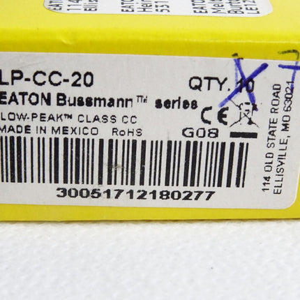 Eaton Bussmann Sicherungen LP-CC-20 / Inhalt:7 Stück / Neu OVP - Maranos.de
