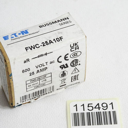 Eaton Bussmann Sicherungen FWC-25A10F 600VAC 25A / Inhalt:10 Stück / Neu OVP - Maranos.de