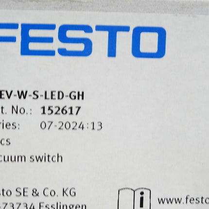 Festo 152617 Vakuumschalter VPEV-W-S-LED-GH / Neu OVP versiegelt - Maranos.de