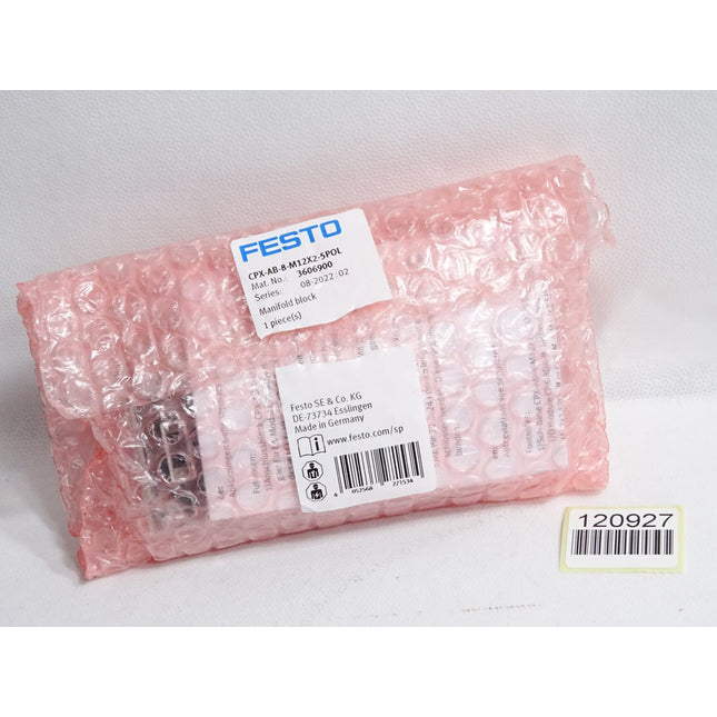 Festo Anschlussblock CPX-AB-8-M12X2-5POL 3606900 / Neu OVP