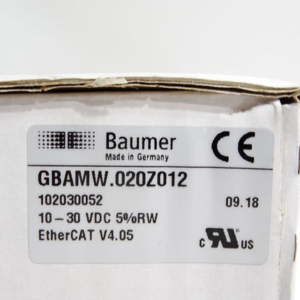 Baumer Electric Encoder GBAMW.020Z012 102030052 / Neu OVP - Maranos.de