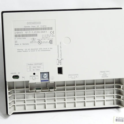 Siemens OP17 DP12 Panel 6AV3617-1JC30-0AX1 6AV3 617-1JC30-0AX1 / Erneuert