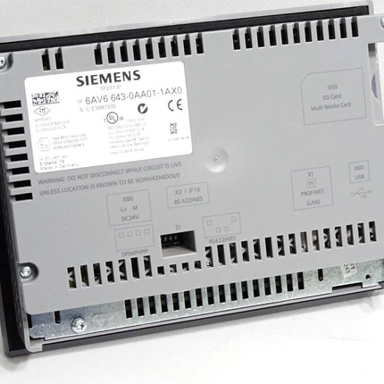 Siemens TP277 6" Panel 6AV6643-0AA01-1AX0 6AV6 643-0AA01-1AX0 - Maranos.de