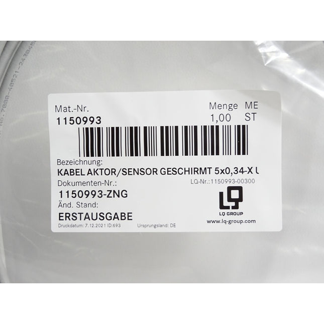 LQ Group Kabel Aktor/Sensor 5x0,34 1150993-00300 / Neu OVP - Maranos.de