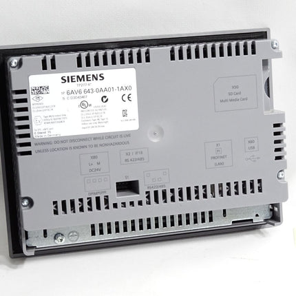 Siemens TP277 6" Panel 6AV6643-0AA01-1AX0 6AV6 643-0AA01-1AX0