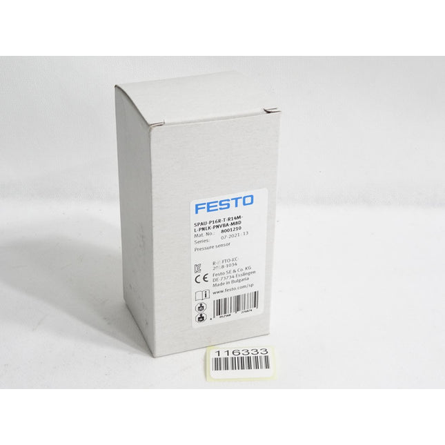 Festo 8001210 SPAU-P16R-T-R14M-L-PNLK-PNVBA-M8D Drucksensor / Neu OVP - Maranos.de