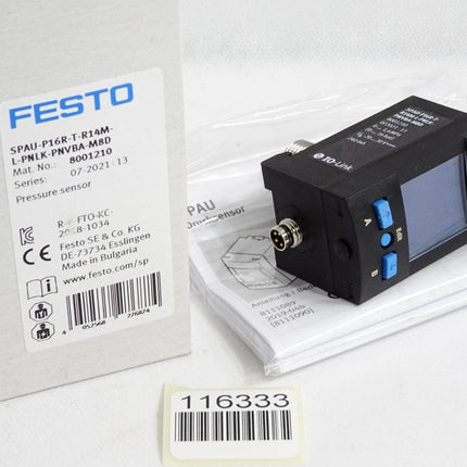 Festo 8001210 SPAU-P16R-T-R14M-L-PNLK-PNVBA-M8D Drucksensor / Neu OVP - Maranos.de