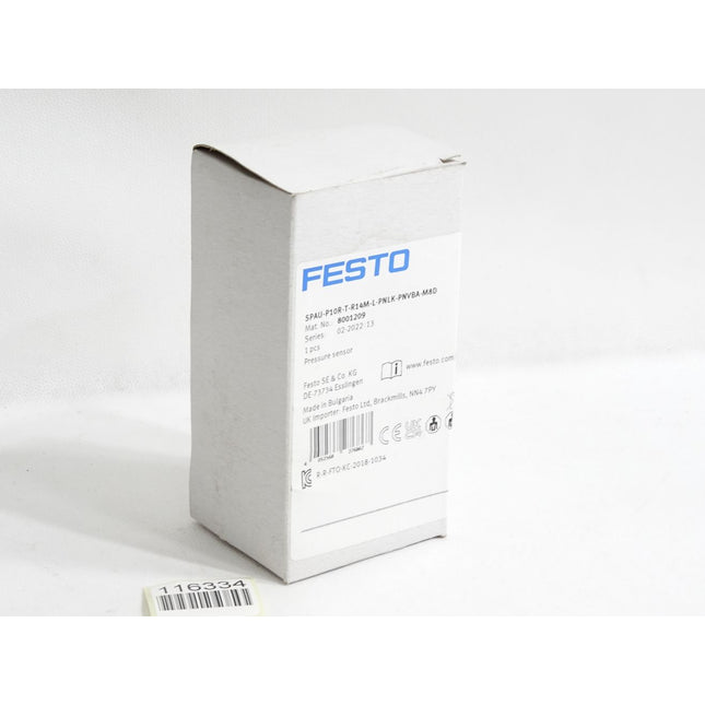 Festo 8001209 SPAU-P10R-T-R14M-L-PNLK-PNVBA-M8D Drucksensor / Neu OVP - Maranos.de