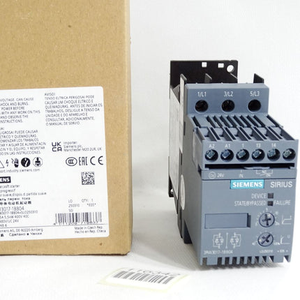 Siemens Sanftstarter 3RW3017-1BB04 / Neu OVP - Maranos.de