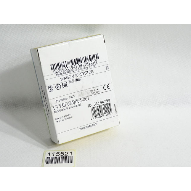 Wago 750-660 / 000-001 Sicherer Digitaleingang 8 Kanäle / Neu OVP versiegelt - Maranos.de