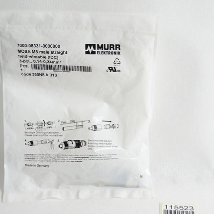 Murr Elektronik Adapter M8 7000-08331-0000000 / Neu OVP - Maranos.de