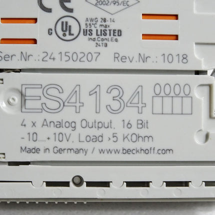 Beckhoff ES4134 analoge Ausgangsklemme EL4134 - Maranos.de