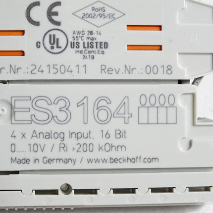 Beckhoff ES3164 analoge Eingangsklemme EL3164 - Maranos.de