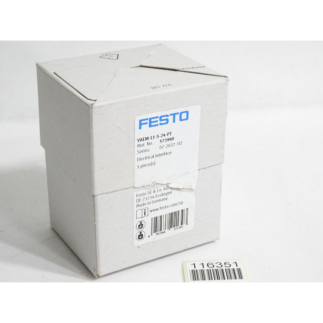 Festo 573940 Elektrik-Anschaltung VAEM-L1-S-24-PT / Neu OVP - Maranos.de
