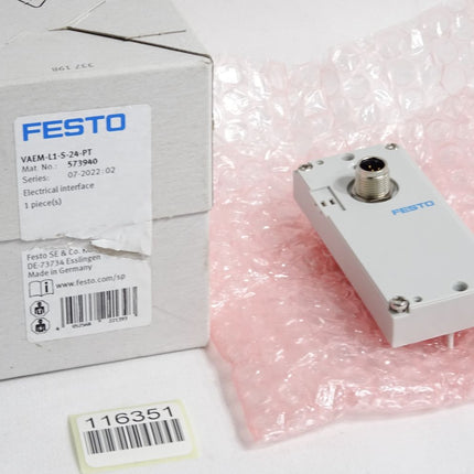 Festo 573940 Elektrik-Anschaltung VAEM-L1-S-24-PT / Neu OVP - Maranos.de