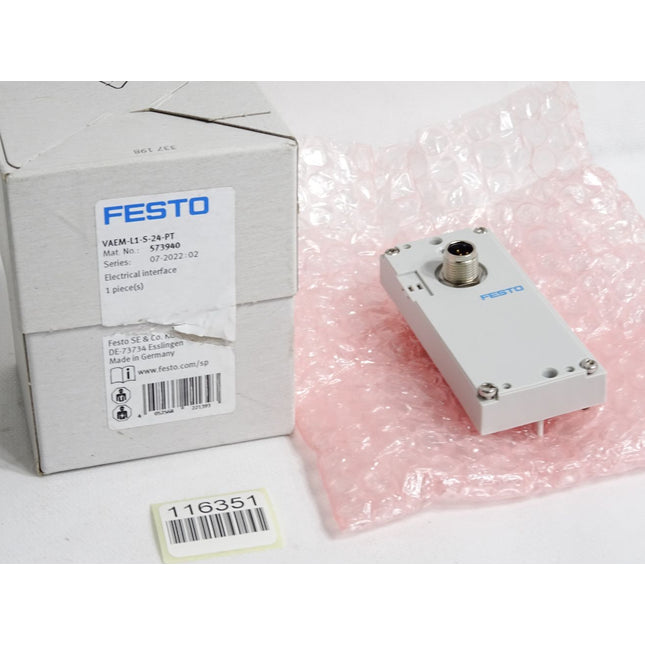 Festo 573940 Elektrik-Anschaltung VAEM-L1-S-24-PT / Neu OVP - Maranos.de