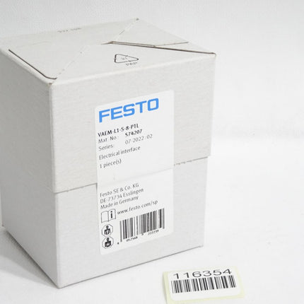 Festo 574207 Elektrik-Anschaltung VAEM-L1-S-8-PTL / Neu OVP versiegelt - Maranos.de