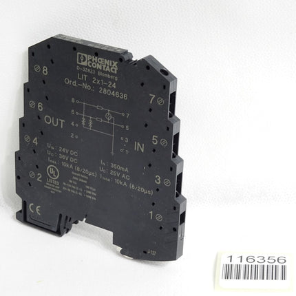Phoenix Contact 2804636 LIT 2X1-24 Überspannungsschutzgerät  / Neu - Maranos.de