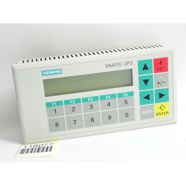 Siemens OP3 Panel 6AV3503-1DB10 6AV3 503-1DB10