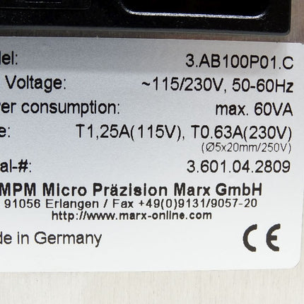 MPM Micro Präzision Marx GmbH 3.AB100P01.C