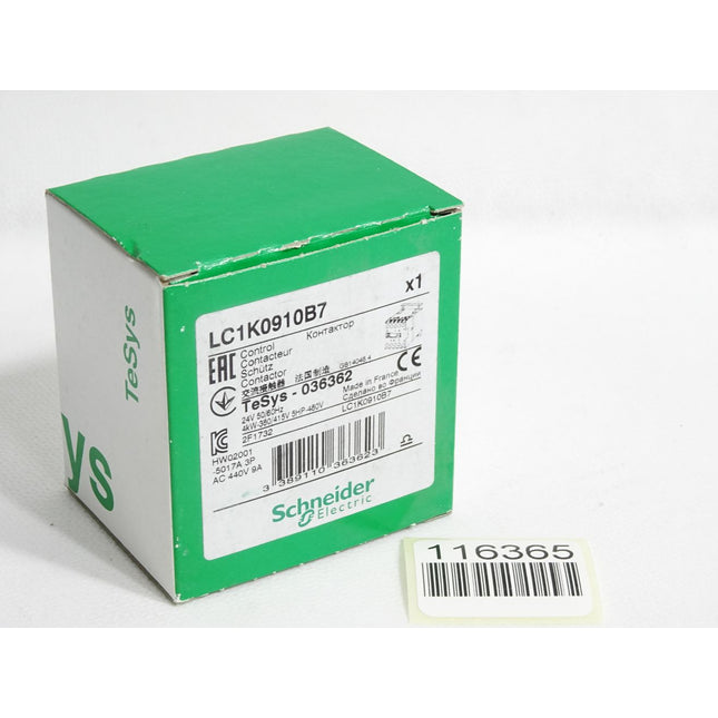 Schneider Electric TeSys 036362 LC1K0910B7 Schütz / Neu OVP - Maranos.de