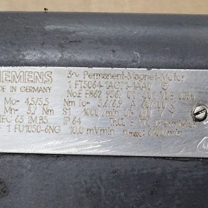 Siemens Servomotor 1FT5064-1AG71-4AA0 4000min-1