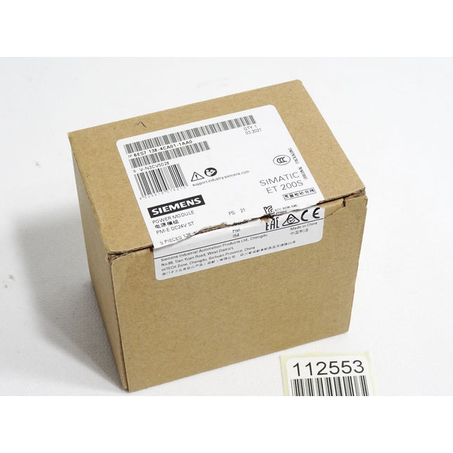 Siemens ET200S 6ES7138-4CA01-1AA0 6ES7 138-4CA01-1AA0 / Inhalt:1 Stück / Neu OVP - Maranos.de