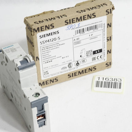 Siemens Leitungsschutzschalter 5SY4120-5 MCB A20 / Neu OVP - Maranos.de