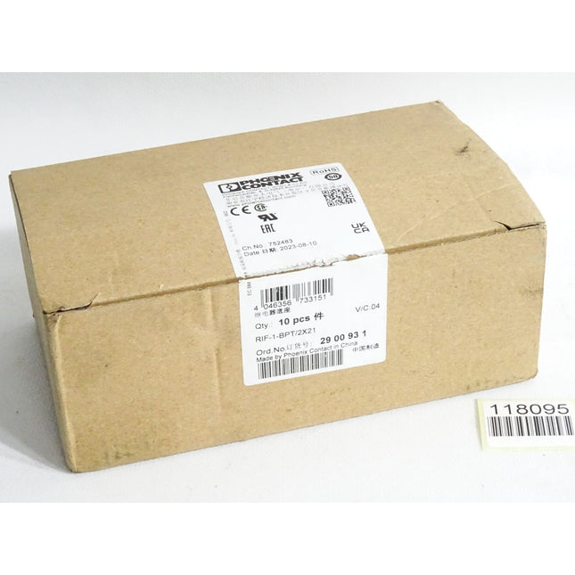 Phoenix Contact 2900931 RIF-1-BPT/2X21 Relaissockel / Inhalt:10 Stück / Neu OVP