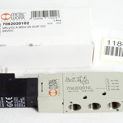 Metal Work 7062020102 Ventil MSV 25 SOP OO 24VDC / Neu OVP - Maranos.de