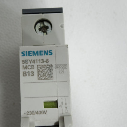 Siemens Leitungsschutzschalter 5SY4113-6 MCB B13 / Unbenutzt - Maranos.de
