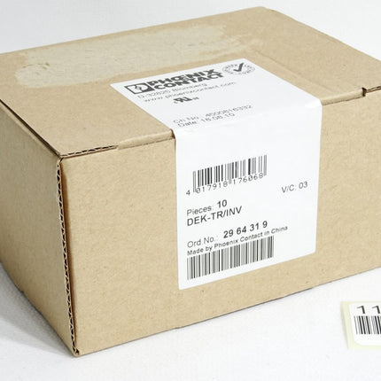 Phoenix Contact 2964319 DEK-TR/INV / Inhalt:10 Stück / Neu OVP versiegelt - Maranos.de