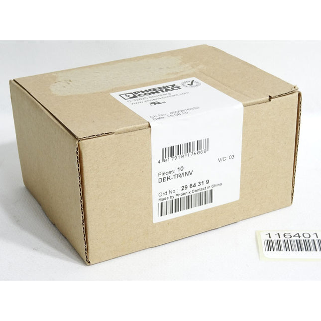 Phoenix Contact 2964319 DEK-TR/INV / Inhalt:10 Stück / Neu OVP versiegelt - Maranos.de