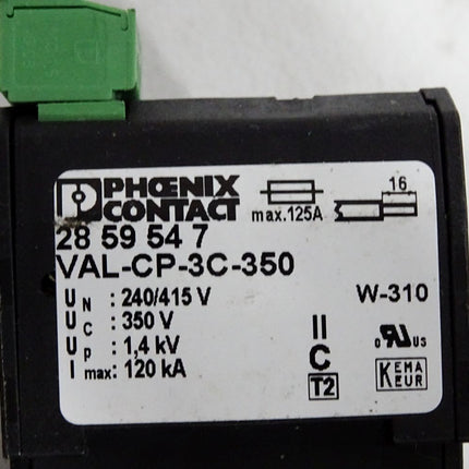 Phoenix Contact 2859547 VAL-CP-3C-350 Überspannungsableiter mit Stecker 2959602 - Maranos.de