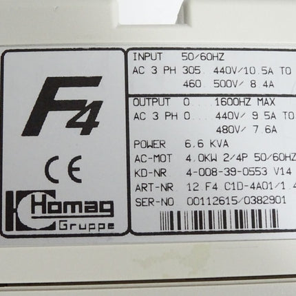 KEB Combivert Frequenzumrichter F4 07.F4.C1D-4A01/1.4 0.75kW - Maranos.de