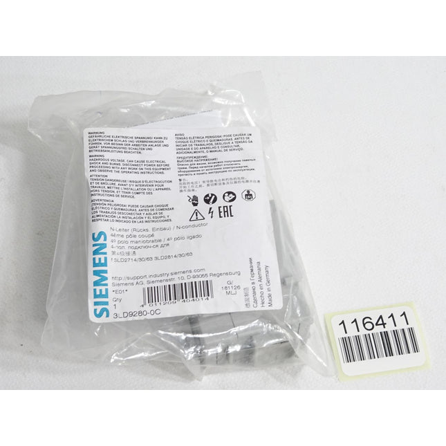 Siemens 3LD9280-0C N-Leiter 3LD2714/30/63 / Neu OVP - Maranos.de