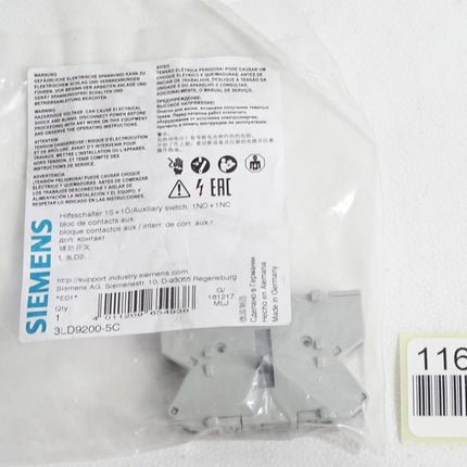 Siemens Hilfsschalter 3LD9200-5C / Neu OVP - Maranos.de