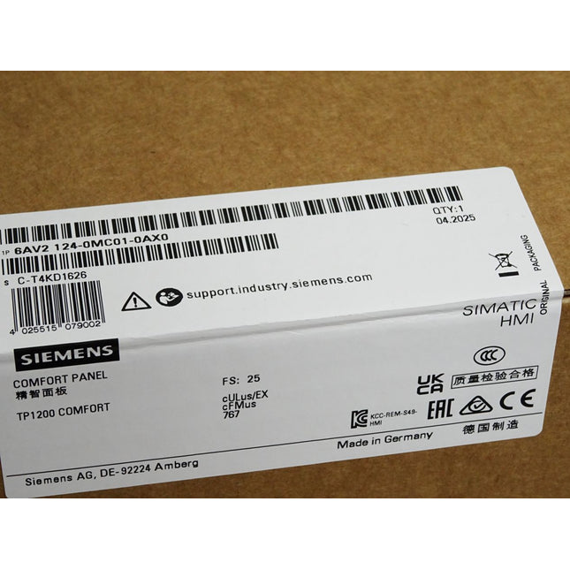 Siemens TP1200 Comfort Panel 6AV2124-0MC01-0AX0 6AV2 124 / Neu OVP versiegelt