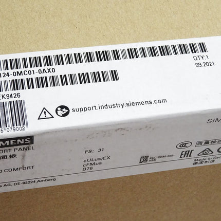 Siemens TP1200 Comfort Panel 6AV2124-0MC01-0AX0 6AV2 124 / Neu OVP versiegelt