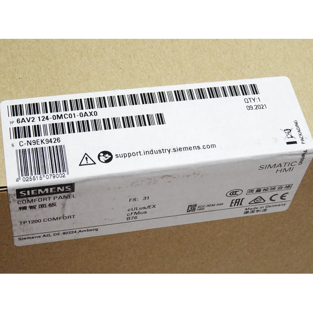Siemens TP1200 Comfort Panel 6AV2124-0MC01-0AX0 6AV2 124 / Neu OVP versiegelt