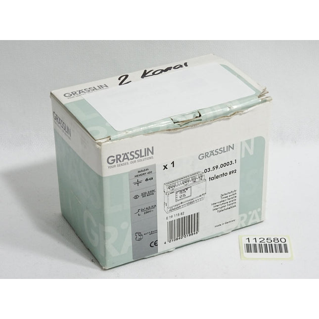 Grässlin Talento 892 03.59.0003.1 Zeitschaltuhr / Neuwertig OVP - Maranos.de