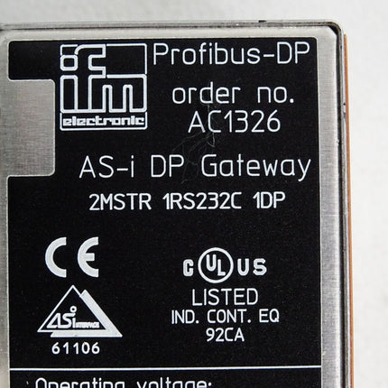 Ifm electronic AC1326 AS-i DP Gateway - Pixelfehler auf dem Display