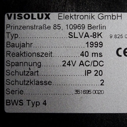 Pepperl+Fuchs Visolux Auswertegerät SLVA-8K