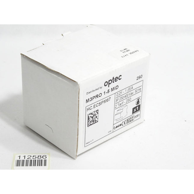 Optec M3PRO 1-5 MID HC.ECSPM67 2S0 Dreiphasen-Energiezähler / Neu OVP - Maranos.de